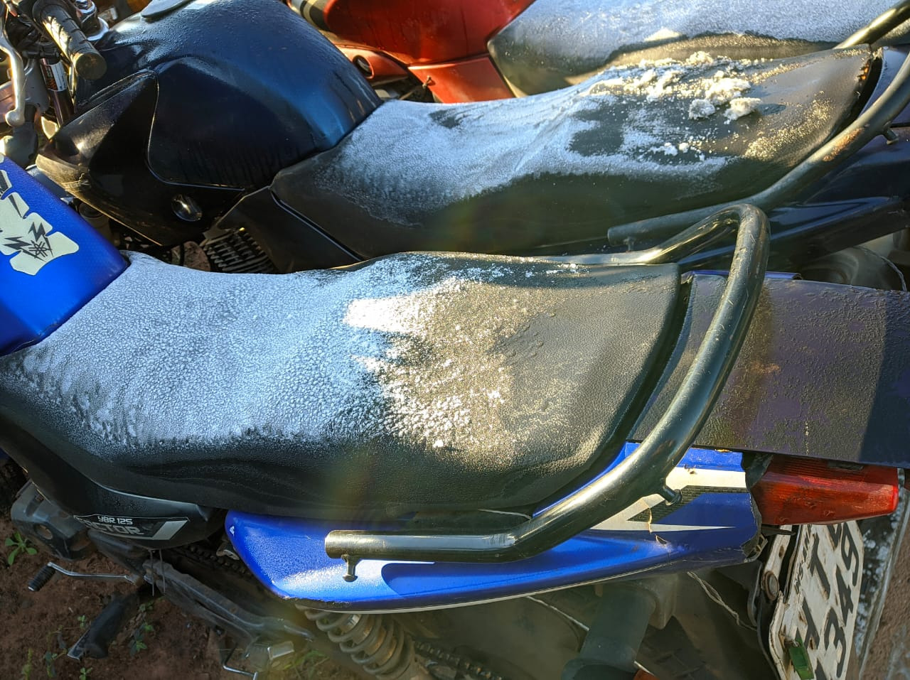 Imagem da Semana: frio intenso e geada marcam a terça-feira (29), em Amambai A temperatura marcava 0°C às 6h. / Foto: Amambai Notícias