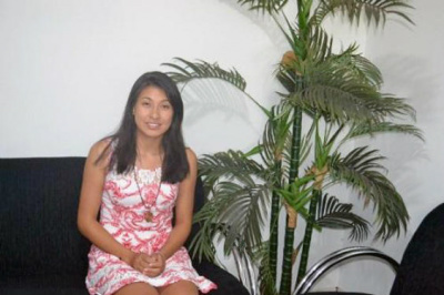 Dara Ramires Lemes, 19 anos, estudante da Escola Estadual Indígena Yvy Poty, em Caarapó / Foto: Linea Martins