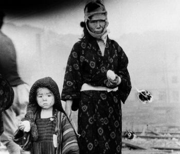 Sobreviventes em Nagasaki em 1945. Foto: ONU/Yosuke Yamahata