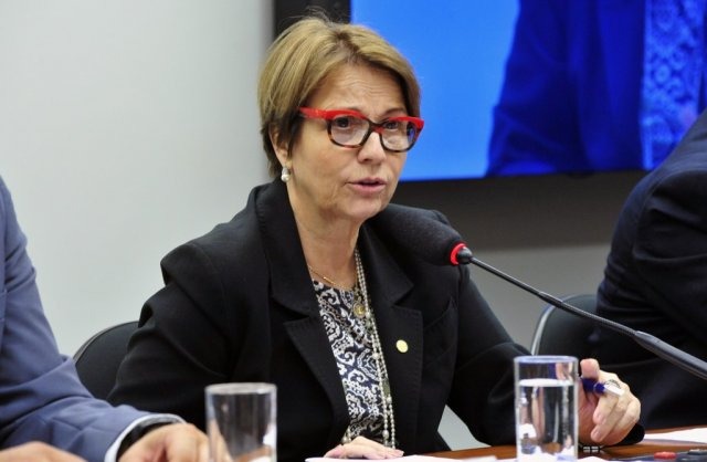 Ameaça de bomba suspende reunião da comissão do projeto do agrotóxico Presidente da Comissão, deputada Tereza Cristina (DEM/MS)