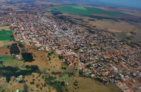 Câmara solicita regularização de imóveis em Amambai Imagem aérea da cidade de Amambai / Foto: Divulgação