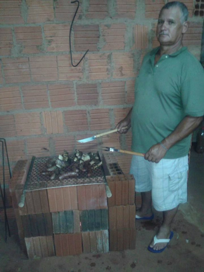 Um dos ganhadores da promoção Churrasco na Obra / Foto: Arquivo Pessoal de Reginaldo Prudente