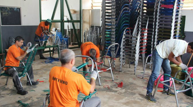 Linha de produção em penitenciaria é implantada Foto: Divulgação