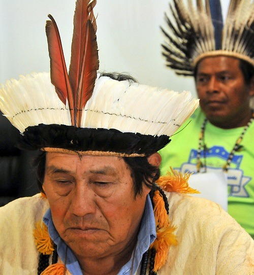 Conselheiro e representante da nação Guarani, Getúlio Juca, relata tristeza da comunidade - Foto: Valdenir Rezende / Correio do Estado