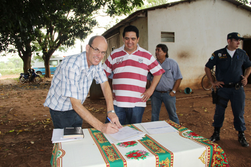 A comunidade indígena agradeceu ao apoio da prefeitura.