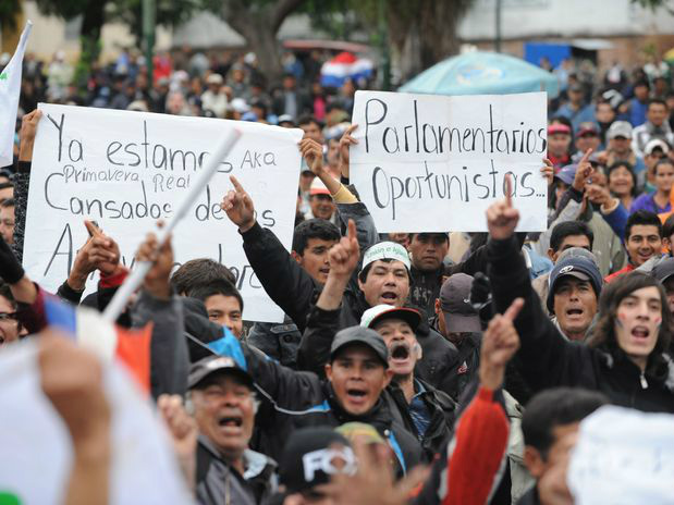 Manifestação contra a corrupção no Paraguai reúne 3 mil em Assunção