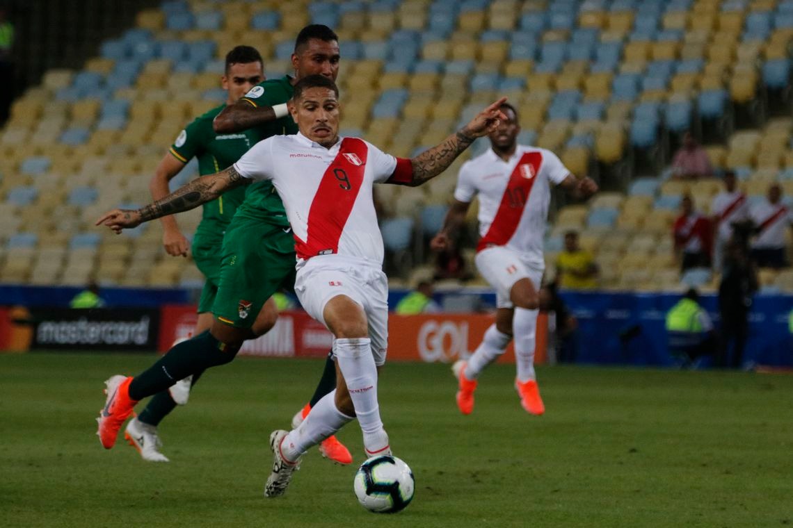 Guerrero brilha e Peru vence Bolívia por 3 a 1 Foto: Tânia Rêgo/Agência Brasil
