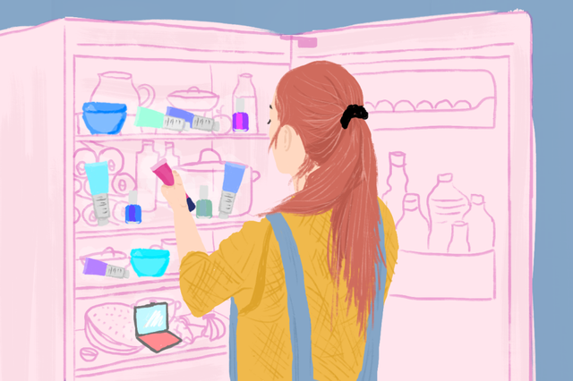 Vale a pena guardar cosméticos na geladeira por causa do calor? (Carolina Yukie Horita/MdeMulher)