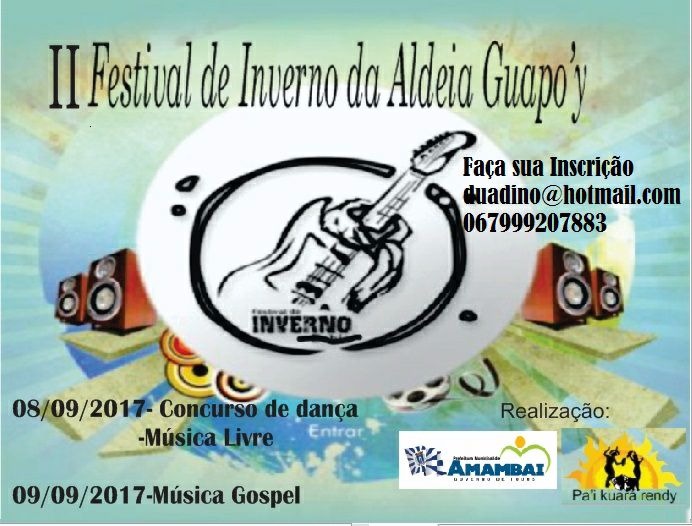 2º Festival de Inverno da Aldeia Amambai acontece neste sábado (7) O evento é aberto a população