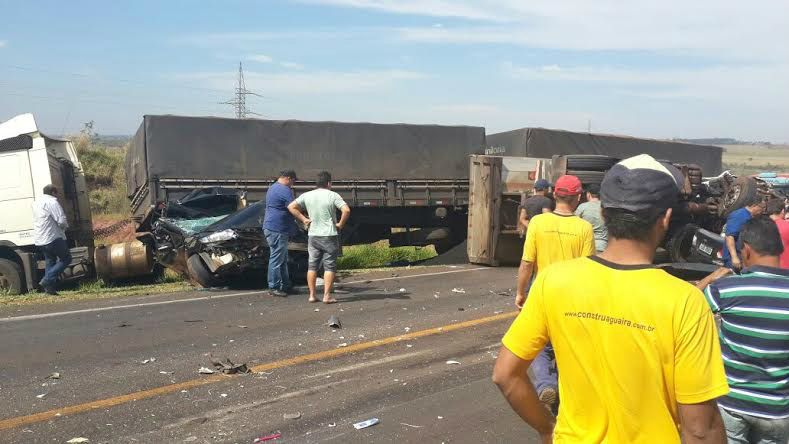 Acidente aconteceu no fim da manhã de ontem / Foto: Divulgação
