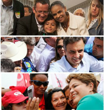 Faltam 3 pontos para Dilma e Aécio Faltam 3 pontos para Dilma e Aécio