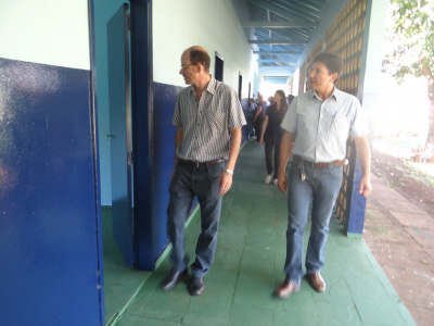 Visitação as obras executadas na escola agrícola Lino do Amaral Cardinal / Foto: Moreira Produções