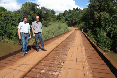 Ponte reformada sobre o rio Amambai, na divisa dos municípios de Amambai e Aral MoreiraFoto: Moreira Produções
