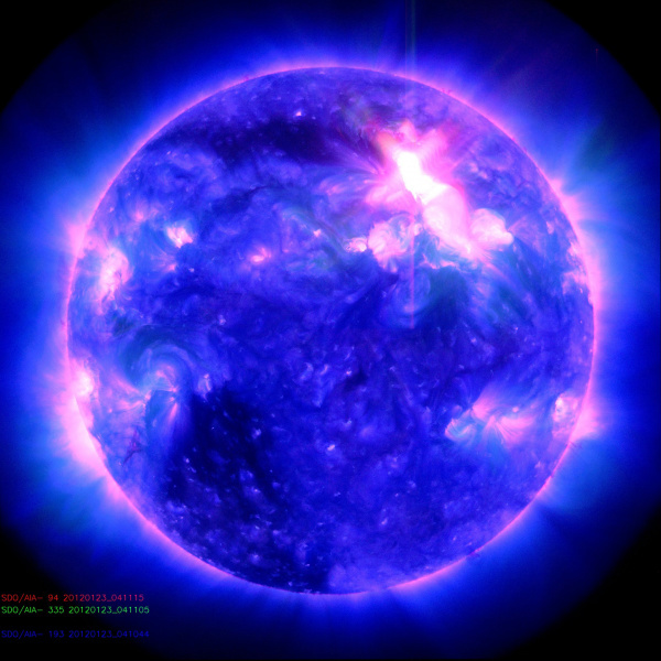 Maior tempestade de radiação solar dos últimos sete anos atinge a Terra hoje