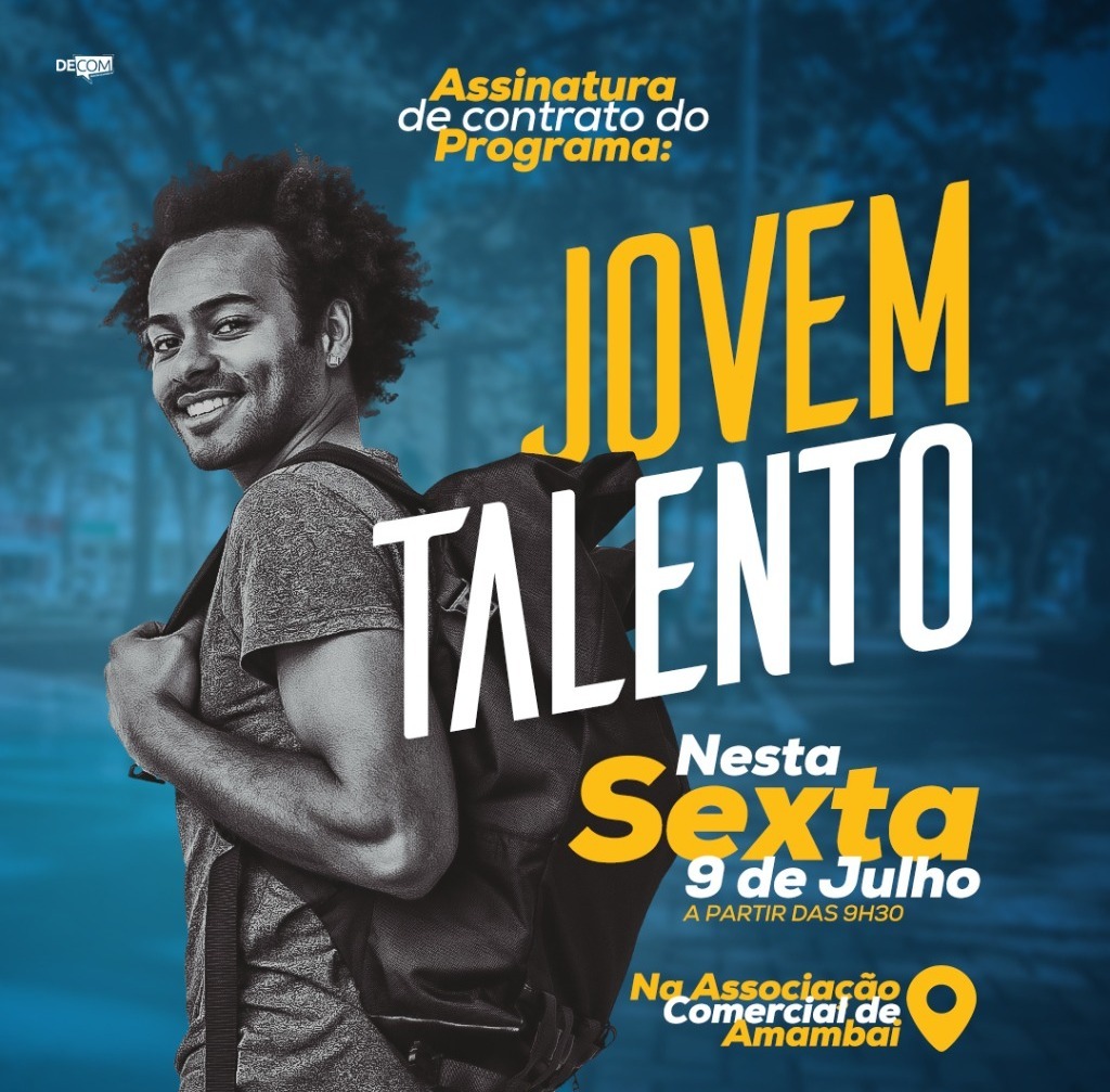 Prefeitura, ACIA e CIEE assinam contrato do Programa Jovem Talento Fonte: DECOM