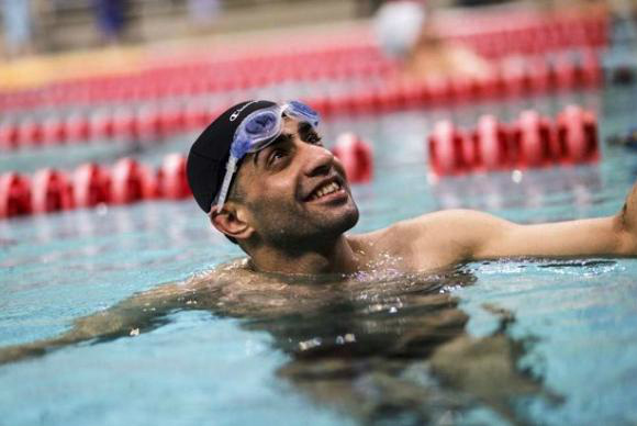 O atleta refugiado sírio Ibrahim Al- Hussein vai competir nos 50 e 100 metros nado livre na classe S10Divulgação/Acnur