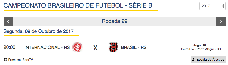Jogos de hoje (9) – Série B – 29ª rodada Jogos de hoje (9) – Série B – 29ª rodada