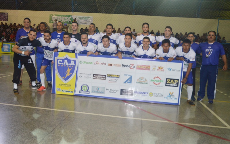 CAA vence AABB/Nova Andradina e segue na Copa Morena de Futsal 2019 CAA bateu o AABB/Nova Andradina por 4x2 / Foto: Moreira Produções