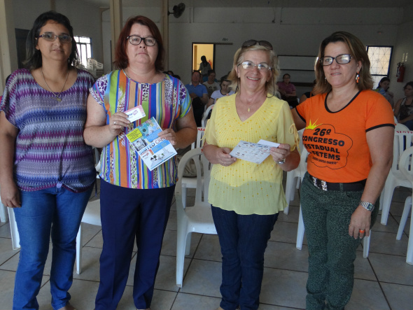Membros da diretoria do Simted de Amambai Foto: Moreira Produções