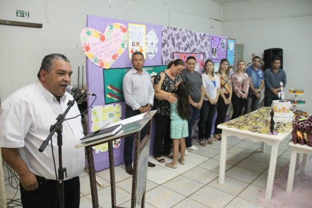 Vice-prefeito, Valter Brito, falou em nome do prefeito Dr. BandeiraFoto: Assessoria