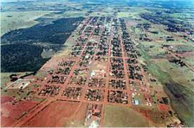 Vista aérea da cidade de Paranhos/MS