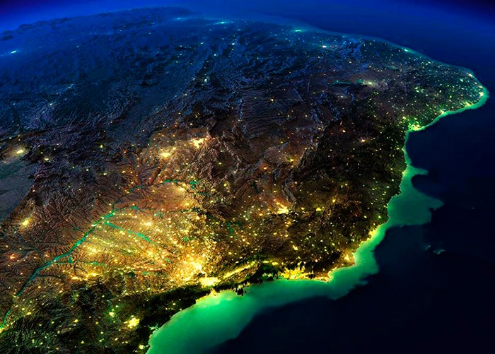 Mais de 80% da população brasileira habita 0,63% do território nacional Foto: Divulgação