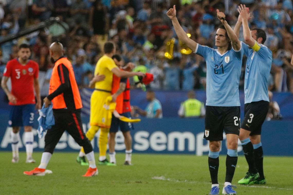Cavani marca e Uruguai se classifica como primeiro do Grupo C Foto: Fernando Frazão/Agência Brasil