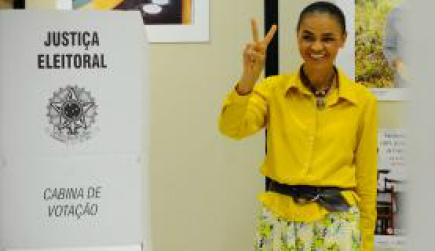 Marina vota em Rio Branco e acompanha apuração em São Paulo Candidata a presidência da República Marina Silva (PSB) vota na cidade de Rio Branco, no Acre - Tomaz Silva/Agência Brasil