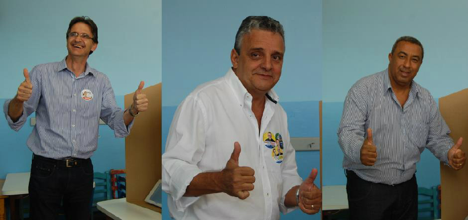 Políticos e cidadãos de Amambai falam sobre as eleições Candidatos Dirceu Lanzarini, Roberto Protético e CarlinhosFoto: Moreira Produções