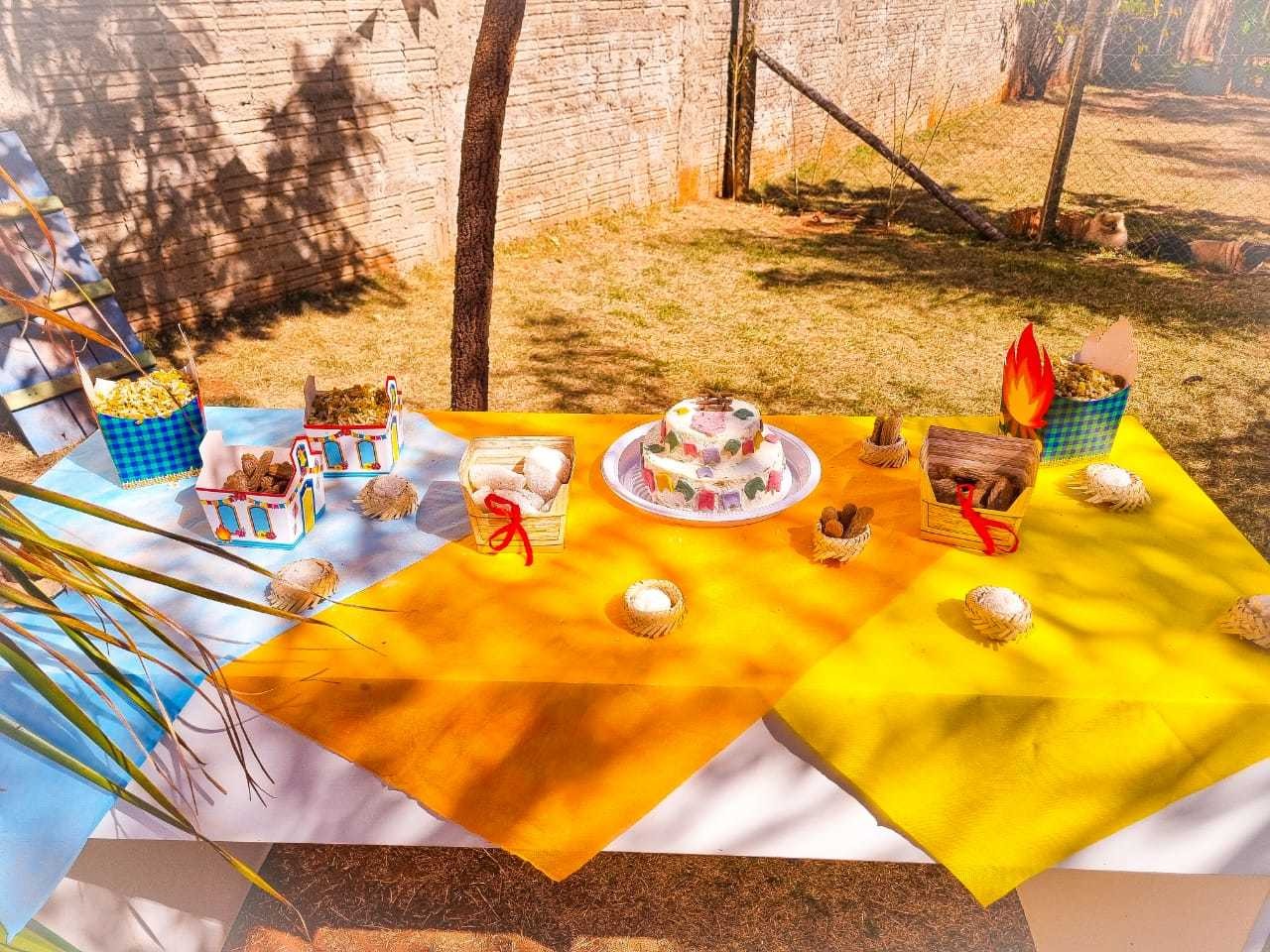 Cachorros ganham arraial exclusivo com traje e até a arroz “cãorreteiro” Foto: Divulgação
