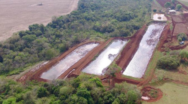 A PMA flagrou na propriedade, a construção com uso de máquinas de uma represa e a reforma de mais três outras existentes, tudo sem autorização do órgão ambiental competente.Foto: PMA
