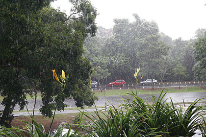 Fim de semana com chuvas e queda de granizo em todo Estado Fim de semana com chuvas e queda de granizo em todo Estado