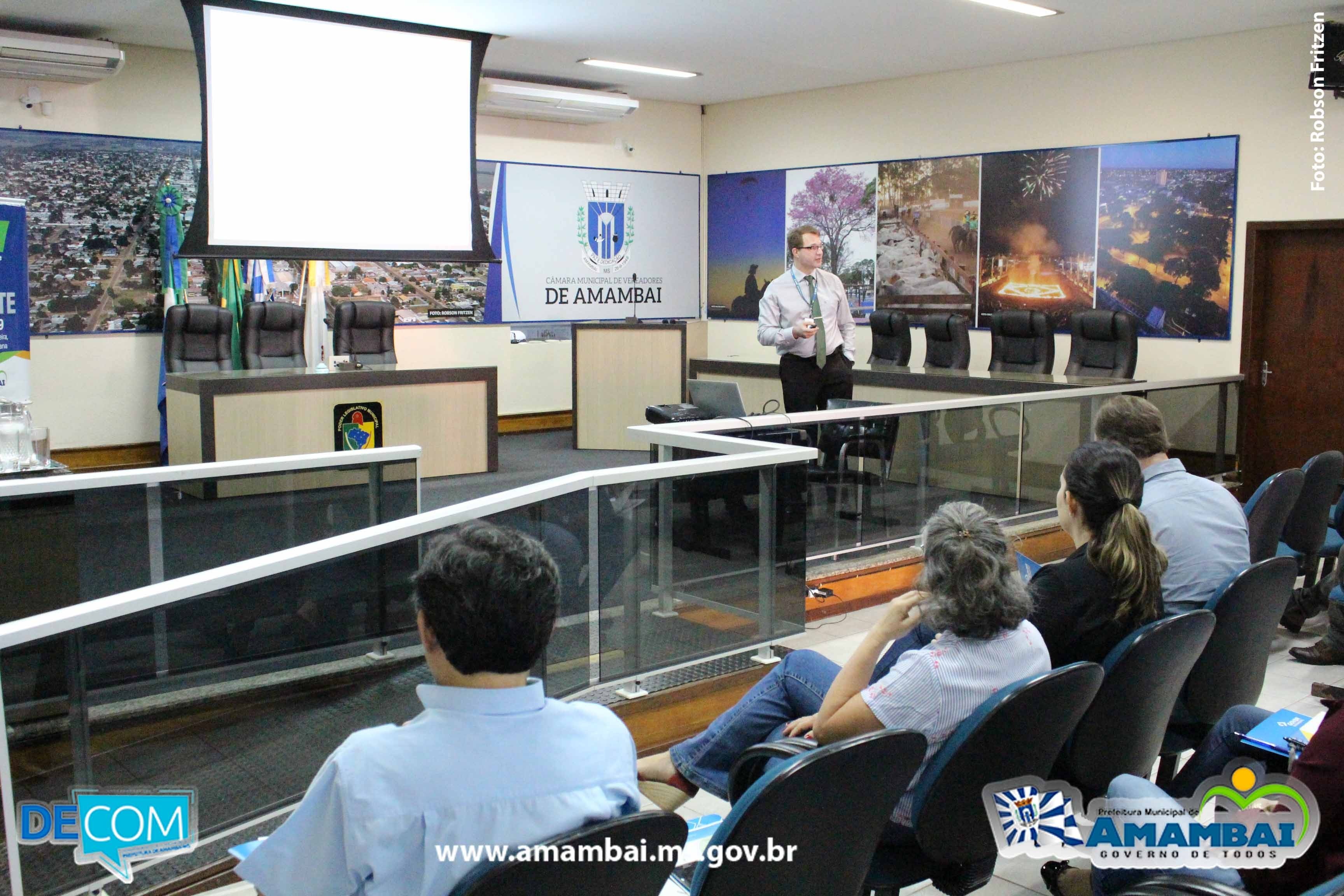 IMASUL oferece curso de Licenciamento Ambiental em Amambai O curso ocorreu no plenário Lourino Jesus de Albuquerque da Câmara de Vereadores / Foto: Decom