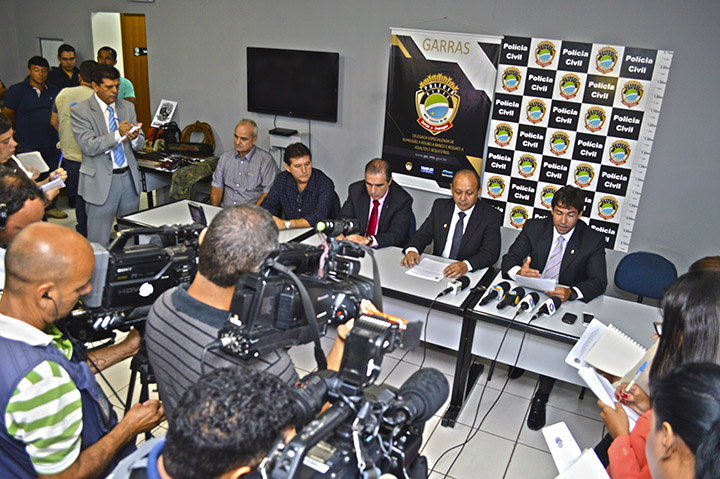 Diretor da Famasul, Ruy Fachini, participou da apresentação de 10 acusados à imprensa na manhã de hoje / Foto: Divulgação