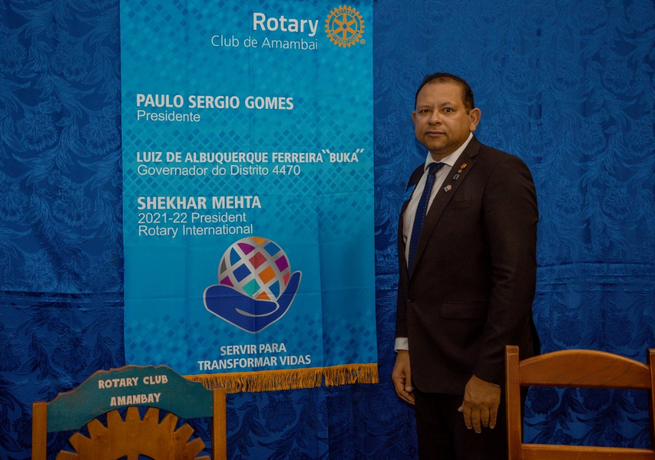 Paulo Sérgio assume presidência do Rotary em Amambai Assume o cargo o locutor e vereador, Paulo Sérgio Gomes / Foto: Dalton Zonta