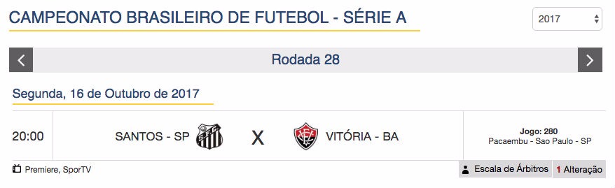 Jogos de hoje (16) - Série A - 28ª rodada Jogos de hoje (16) - Série A - 28ª rodada