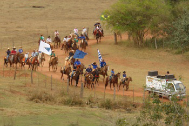 Registro de um dos momentos da cavalgada de 2011. Foto: Moreira Produções.