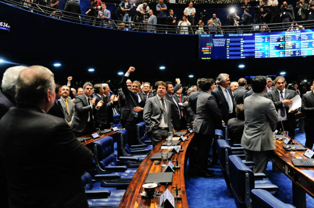 Saiba como votou cada senador no julgamento final do impeachment A votação decisiva, comandada pelo presidente do Supremo Tribunal Federal (STF), Ricardo Lewandowski, foi aberta, nominal e por registro eletrônico / Foto: Divulgação