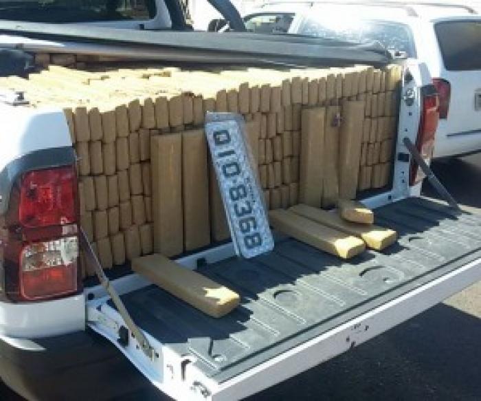 Traficante com quase uma tonelada de maconha é baleado em tiroteio com a PM Divulgação