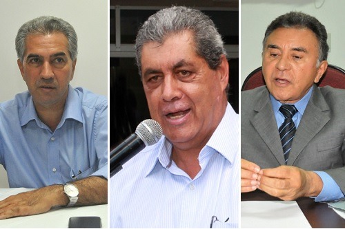 E/D-Pré-candidatos para governador no MS, Azambuja, André e Odilon / Foto: Divulgação