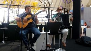 Música e culinária do MS foram destaque na Casa Itinerante Brasil Central em SP Os músicos sul-mato-grossenses Guarany e Lenilde Ramos.