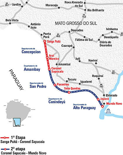 Sudeco vai dispor de R$ 43 milhões para Rodovia Sul-Fronteira A rodovia vai de Sanga Puitã a Mundo Novo