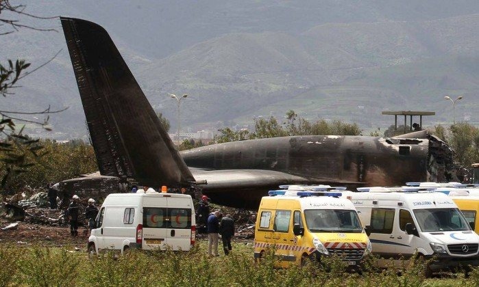 Queda de avião militar deixa 257 mortos na Argélia Foto: Divulgação