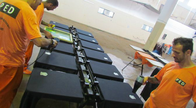 Na maior penitenciária de MS, oficinas garantem ocupação e profissionalização Foto: Divulgação