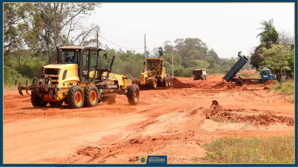 Parceria entre o Governo do Estado e Prefeitura garantiram recuperação de estradas rurais em Iguatemi / Foto: Assessoria