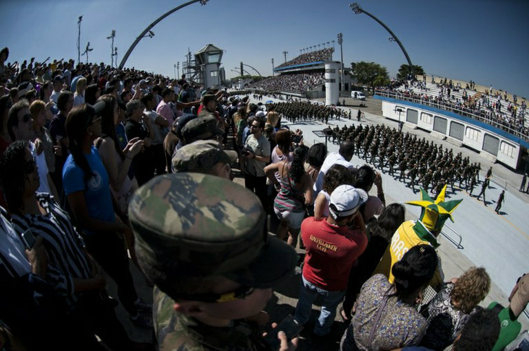 Conheça o significado do 7 de Setembro, data que marca a Independência do Brasil Os tradicionais desfiles de sete de setembro levam milhares de pessoas às ruas em todo o país. Marcelo Camargo/Agência Brasil