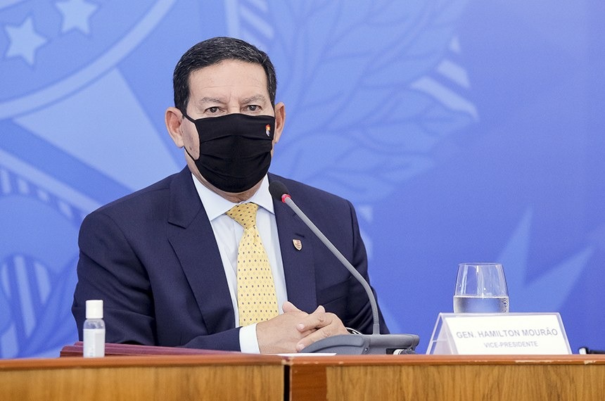 O vice-presidente da República, Hamilton Mourão, participará de videoconferência com senadores / Foto: Roque de Sá/Agência Senado
