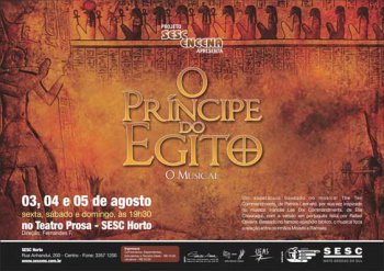 Nova produção musical da Uems, “O Príncipe do Egito”, estreia em agosto Nova produção musical da Uems, “O Príncipe do Egito”, estreia em agosto