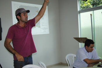 Vice-presidente da Aprosoja/MS, Christiano Bortolotto, e o presidente do SRA, Diogo PeixotoFoto: Moreira Produções