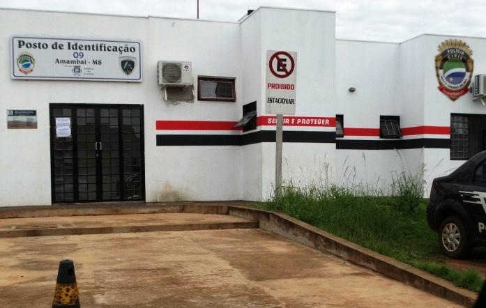O Posto de Identificação funciona anexo a Delegacia de Polícia Civil de Amambai / Foto: Reprodução - Vilson Nascimento